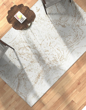 Ivory 7' 1 x 10' Laguna Rectangle Area Rug 100% Polypropylene Modern Contemporary Carpet for Bedrooms, Living Room, Dining, Office for Sale at Rug Engine