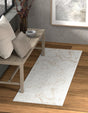 Ivory 2' 7 x 8' Laguna Runner Area Rug 100% Polypropylene Modern Contemporary Carpet for Bedrooms, Living Room, Dining, Office for Sale at Rug Engine