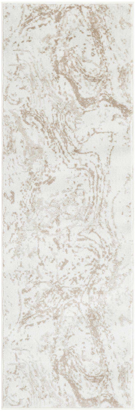Ivory 2' x 6' 1 Laguna Runner Area Rug 100% Polypropylene Modern Contemporary Carpet for Bedrooms, Living Room, Dining, Office for Sale at Rug Engine