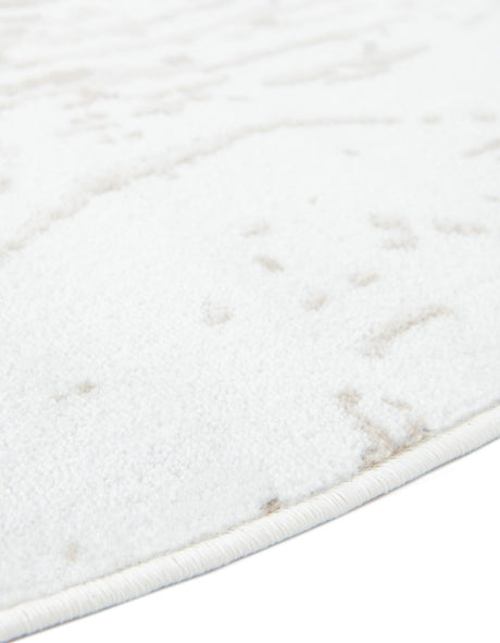Ivory 7' 10 x 7' 10 Laguna Round Area Rug 100% Polypropylene Modern Contemporary Carpet for Bedrooms, Living Room, Dining, Office for Sale at Rug Engine