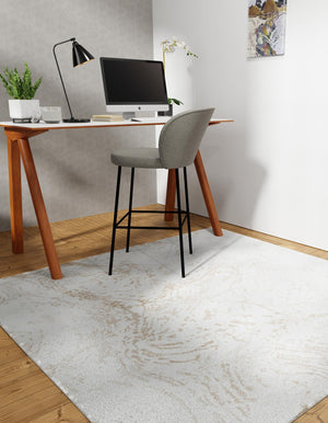 Ivory 7' 10 x 7' 10 Laguna Square Area Rug 100% Polypropylene Modern Contemporary Carpet for Bedrooms, Living Room, Dining, Office for Sale at Rug Engine