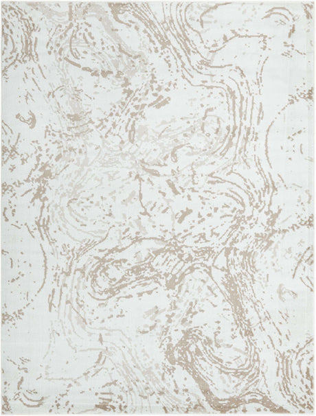 Ivory 7' 10 x 10' Laguna Rectangle Area Rug 100% Polypropylene Modern Contemporary Carpet for Bedrooms, Living Room, Dining, Office for Sale at Rug Engine