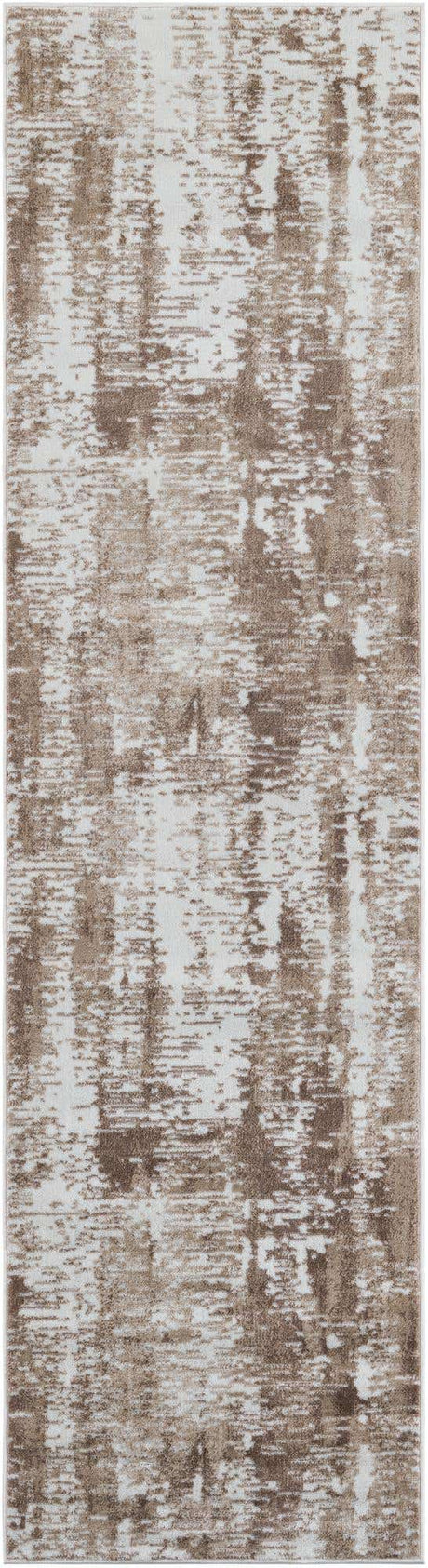Ivory 2' 7 x 10' Laguna Runner Area Rug 100% Polypropylene Modern Contemporary Carpet for Bedrooms, Living Room, Dining, Office for Sale at Rug Engine