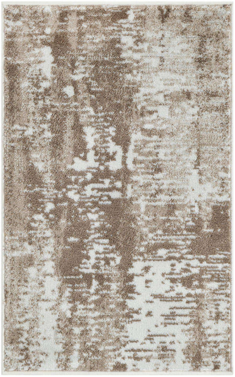 Ivory 2' x 3' 1 Laguna Rectangle Area Rug 100% Polypropylene Modern Contemporary Carpet for Bedrooms, Living Room, Dining, Office for Sale at Rug Engine