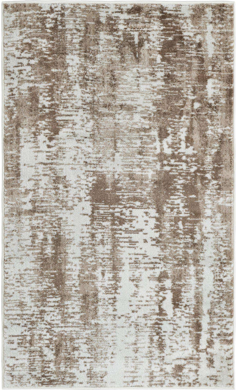 Ivory 3' 1 x 5' 3 Laguna Rectangle Area Rug 100% Polypropylene Modern Contemporary Carpet for Bedrooms, Living Room, Dining, Office for Sale at Rug Engine