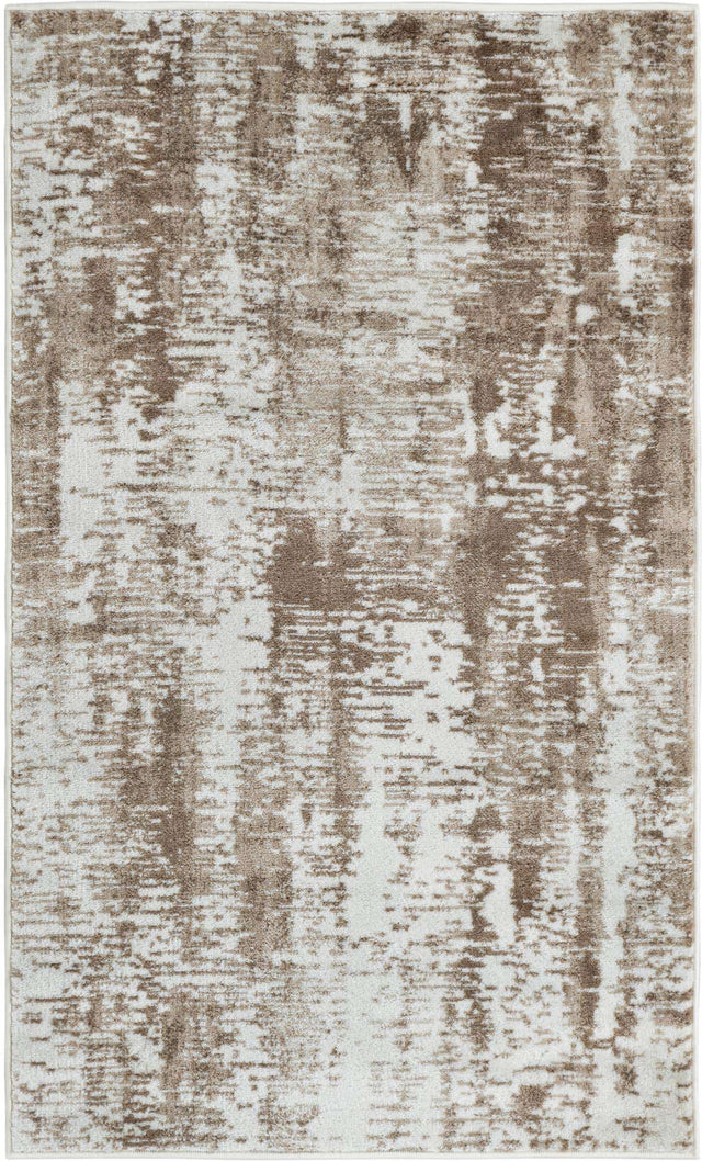 Ivory 3' 1 x 5' 3 Laguna Rectangle Area Rug 100% Polypropylene Modern Contemporary Carpet for Bedrooms, Living Room, Dining, Office for Sale at Rug Engine