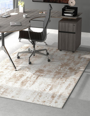 Ivory 10' x 14' 1 Laguna Rectangle Area Rug 100% Polypropylene Modern Contemporary Carpet for Bedrooms, Living Room, Dining, Office for Sale at Rug Engine