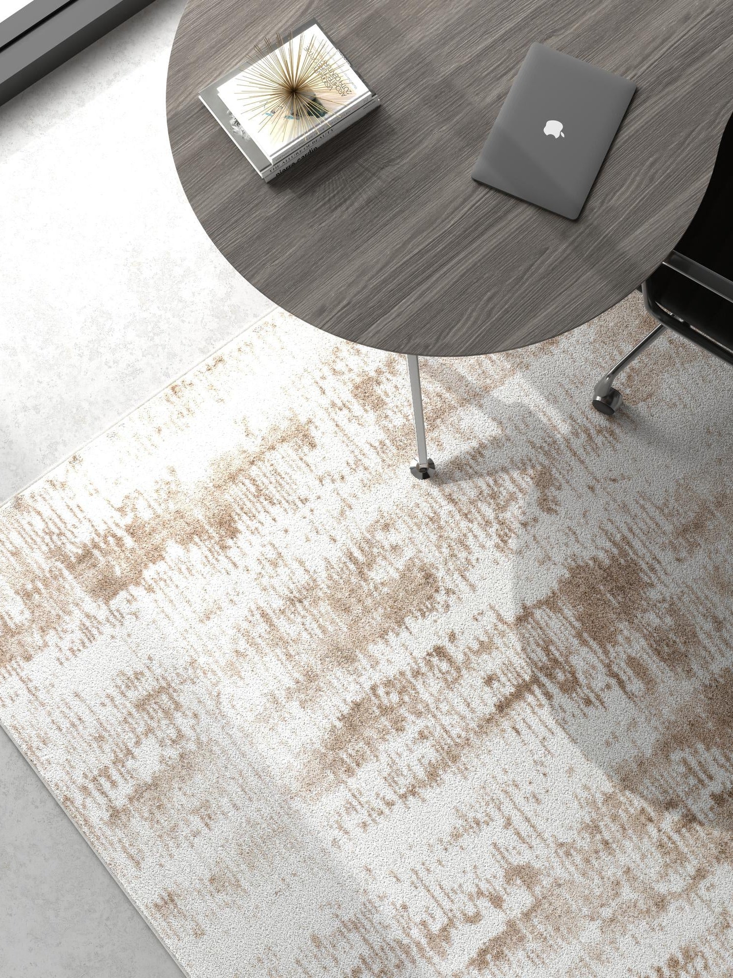 Ivory 7' 1 x 10' Laguna Rectangle Area Rug 100% Polypropylene Modern Contemporary Carpet for Bedrooms, Living Room, Dining, Office for Sale at Rug Engine