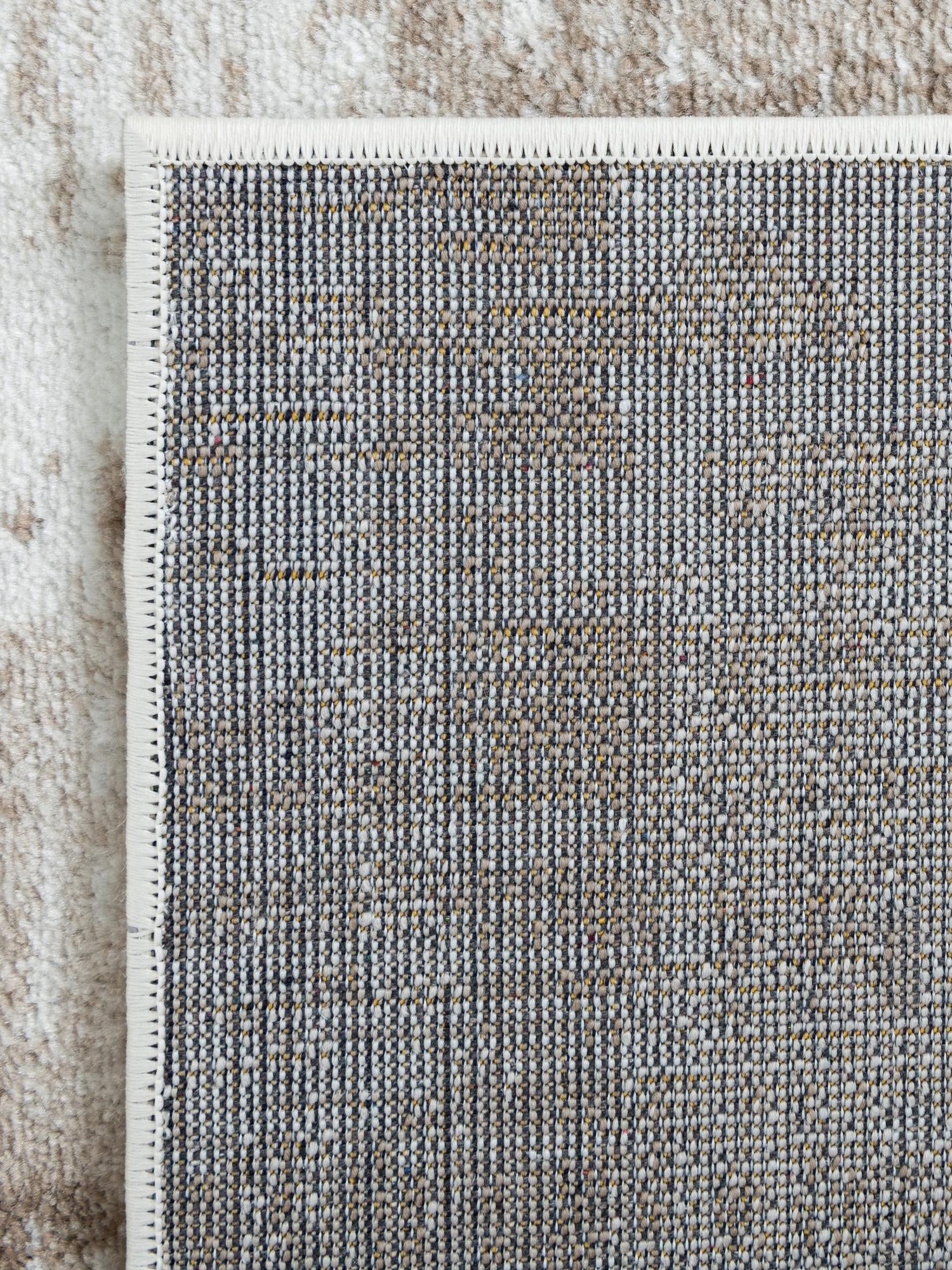 Ivory 4' 1 x 6' 1 Laguna Rectangle Area Rug 100% Polypropylene Modern Contemporary Carpet for Bedrooms, Living Room, Dining, Office for Sale at Rug Engine