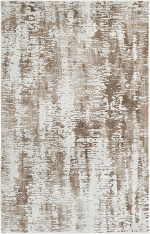 Ivory 5' 3 x 8' Laguna Rectangle Area Rug 100% Polypropylene Modern Contemporary Carpet for Bedrooms, Living Room, Dining, Office for Sale at Rug Engine