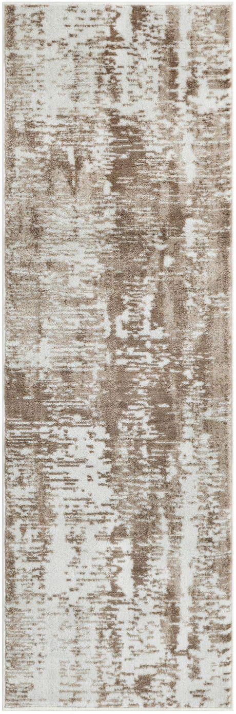 Ivory 2' x 6' 1 Laguna Runner Area Rug 100% Polypropylene Modern Contemporary Carpet for Bedrooms, Living Room, Dining, Office for Sale at Rug Engine