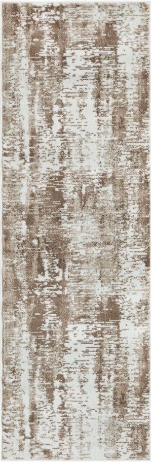 Ivory 2' 7 x 8' Laguna Runner Area Rug 100% Polypropylene Modern Contemporary Carpet for Bedrooms, Living Room, Dining, Office for Sale at Rug Engine