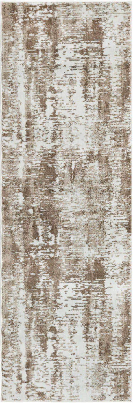 Ivory 2' 7 x 8' Laguna Runner Area Rug 100% Polypropylene Modern Contemporary Carpet for Bedrooms, Living Room, Dining, Office for Sale at Rug Engine
