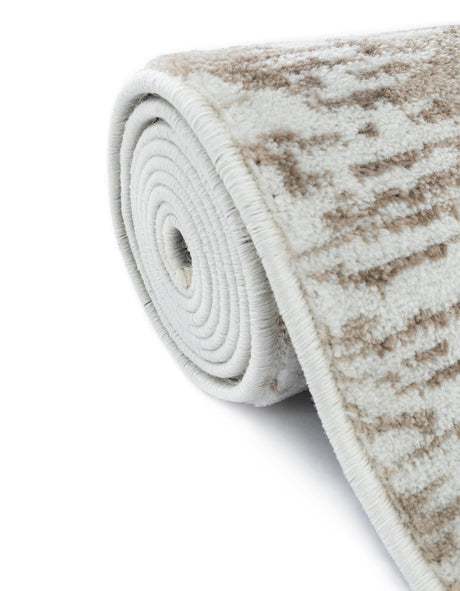 Ivory 7' 10 x 7' 10 Laguna Square Area Rug 100% Polypropylene Modern Contemporary Carpet for Bedrooms, Living Room, Dining, Office for Sale at Rug Engine