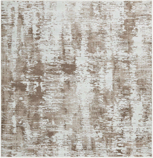 Ivory 7' 10 x 7' 10 Laguna Square Area Rug 100% Polypropylene Modern Contemporary Carpet for Bedrooms, Living Room, Dining, Office for Sale at Rug Engine