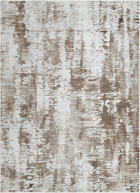 Ivory 9' x 12' Laguna Rectangle Area Rug 100% Polypropylene Modern Contemporary Carpet for Bedrooms, Living Room, Dining, Office for Sale at Rug Engine