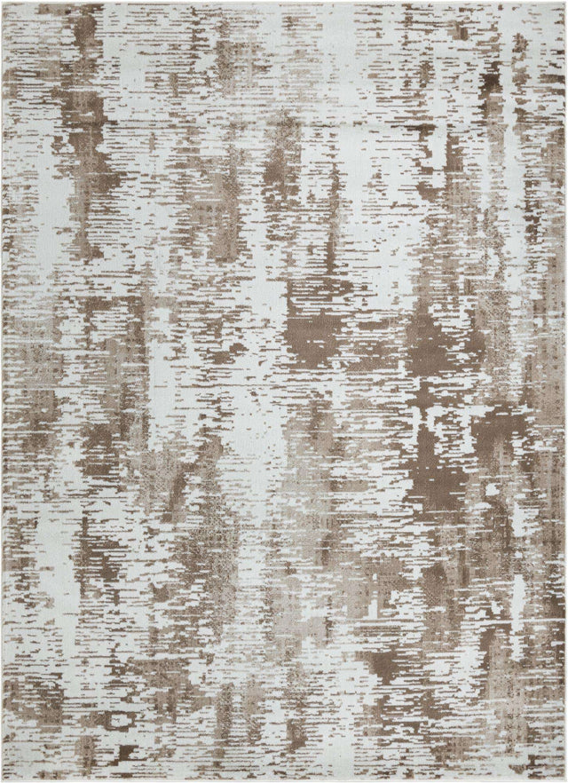 Ivory 9' x 12' Laguna Rectangle Area Rug 100% Polypropylene Modern Contemporary Carpet for Bedrooms, Living Room, Dining, Office for Sale at Rug Engine