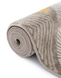 Ivory and Yellow 5' 3 x 8' Laguna Rectangle Area Rug 100% Polypropylene Modern Contemporary Carpet for Bedrooms, Living Room, Dining, Office for Sale at Rug Engine