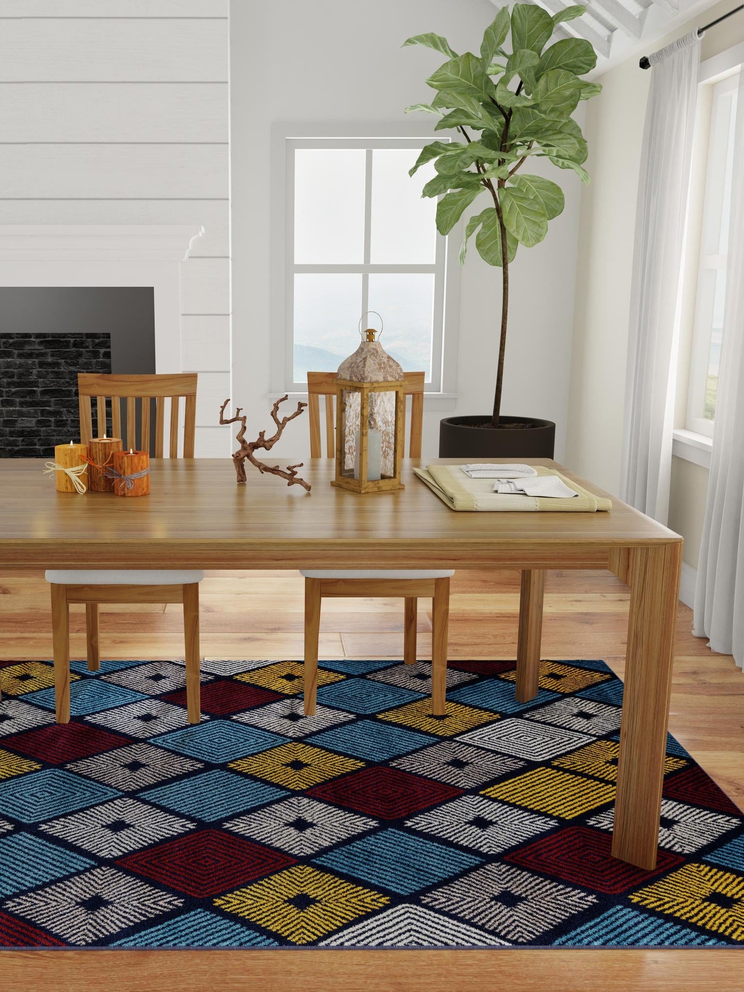 Multicolor 2' x 3' 1 Laguna Rectangle Area Rug 100% Polypropylene Modern Contemporary Carpet for Bedrooms, Living Room, Dining, Office for Sale at Rug Engine