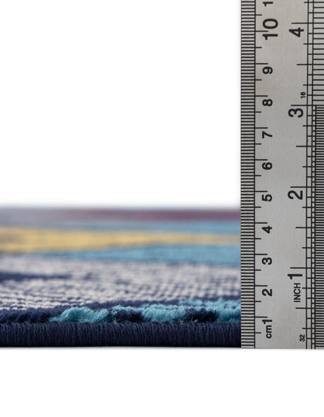 Multicolor 3' 1 x 5' 3 Laguna Rectangle Area Rug 100% Polypropylene Modern Contemporary Carpet for Bedrooms, Living Room, Dining, Office for Sale at Rug Engine