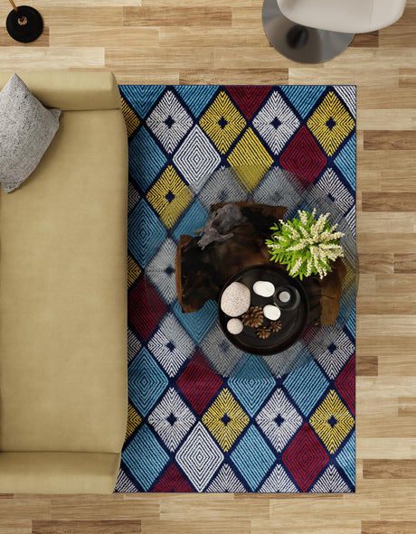 Multicolor 3' 1 x 5' 3 Laguna Rectangle Area Rug 100% Polypropylene Modern Contemporary Carpet for Bedrooms, Living Room, Dining, Office for Sale at Rug Engine