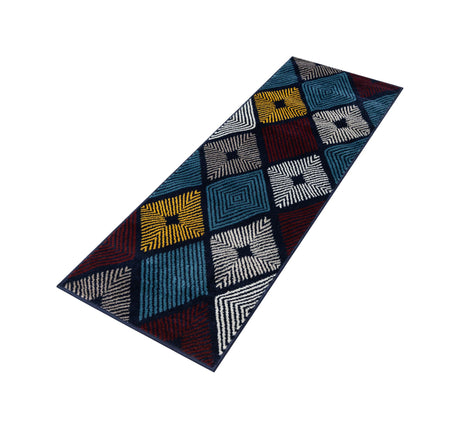 Multicolor 2' x 6' 1 Laguna Runner Area Rug 100% Polypropylene Modern Contemporary Carpet for Bedrooms, Living Room, Dining, Office for Sale at Rug Engine