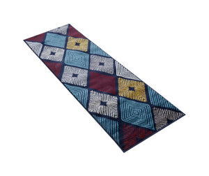 Multicolor 2' x 6' 1 Laguna Runner Area Rug 100% Polypropylene Modern Contemporary Carpet for Bedrooms, Living Room, Dining, Office for Sale at Rug Engine