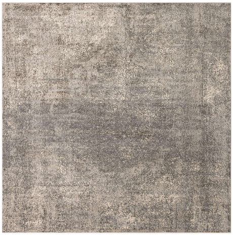 Gray 10' x 10' Portland Square Area Rug 85% Polypropylene & 15% Polyester Vintage Distressed Traditional Carpet for Home Decor for Sale at Rug Engine