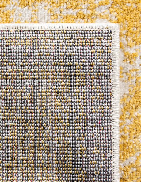 Yellow 12' x 12' Bromley Square Area Rug 100% Polypropylene With Cotton Backing Vintage Distressed Colorful Traditional Carpet for Living Dining Rooms Offices for Sale at Rug Engine