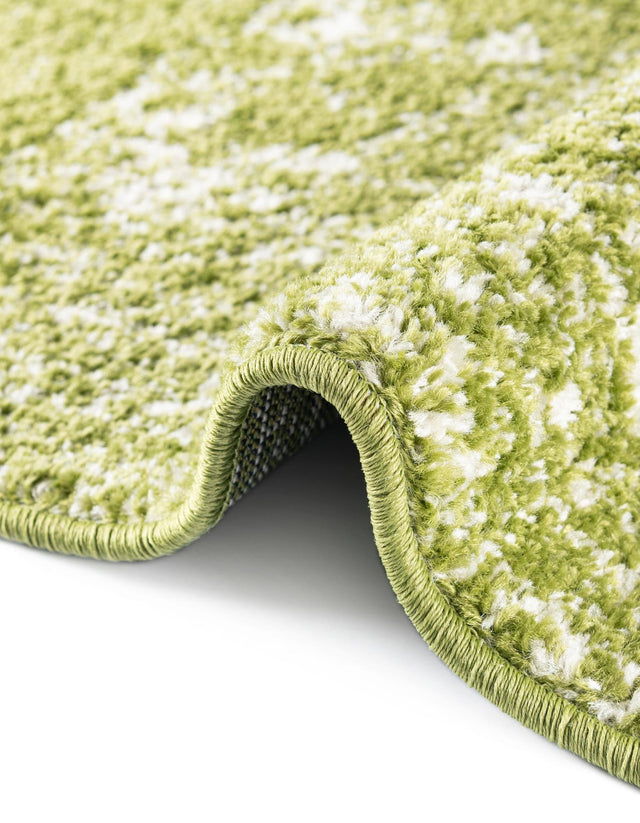 Green 10' x 10' Bromley Square Area Rug 100% Polypropylene With Cotton Backing Vintage Distressed Colorful Traditional Carpet for Living Dining Rooms Offices for Sale at Rug Engine