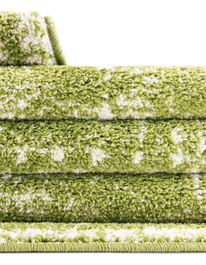 Green 10' x 10' Bromley Square Area Rug 100% Polypropylene With Cotton Backing Vintage Distressed Colorful Traditional Carpet for Living Dining Rooms Offices for Sale at Rug Engine