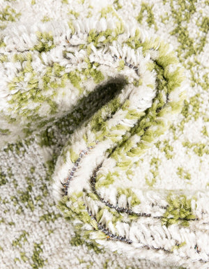 Green 12' x 12' Bromley Square Area Rug 100% Polypropylene With Cotton Backing Vintage Distressed Colorful Traditional Carpet for Living Dining Rooms Offices for Sale at Rug Engine