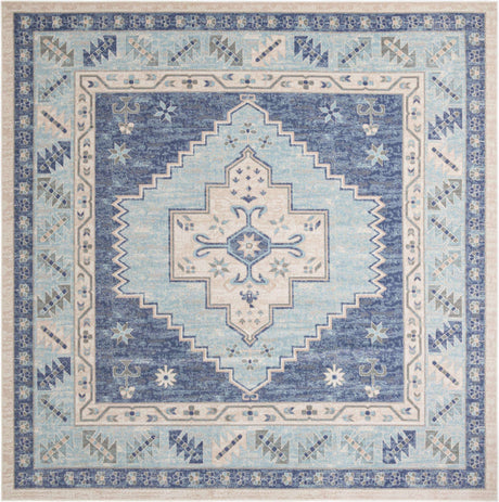 Sky blue 12' x 12' Whitney Square Area Rug