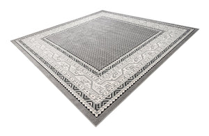 Gray 12' x 12' Williamsburg Square Area Rug 100% Polypropylene With Cotton Backing Durable Easy Clean Stain Resistant Carpet for Sale at Rug Engine