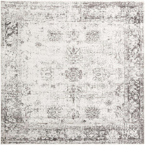 Gray 10' x 10' Sofia Square Area Rug Durable Easy Clean Stain Resistant Unique Carpet for Affordable Interior Home Design for Sale at Rug Engine