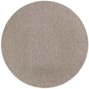 Light Gray 10' x 10' Outdoor Solid Round Area Rug Weather Resistant for Patio, Deck, Terrace, Balcony, Porch 100% Polypropylene Minimalist Waterproof Carpet for Sale at Rug Engine