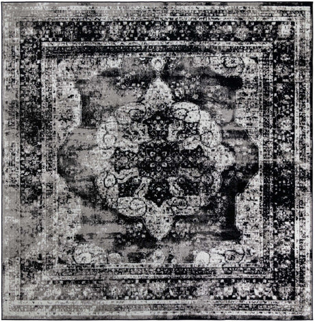 Black 10' x 10' Sofia Square Rug
