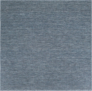 Blue 10' x 10' Outdoor Solid Square Area Rug Weather Resistant for Patio, Deck, Terrace, Balcony, Porch 100% Polypropylene Minimalist Waterproof Carpet for Sale at Rug Engine