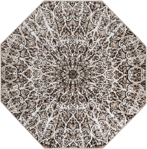 Brown 6' 1 x 6' 1 Sofia Octagon Rug