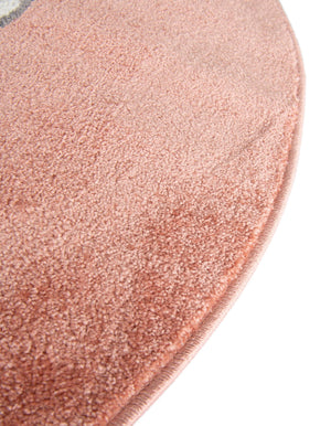 Red 3' 3 x 3' 3 Whimsy Kids Round Rug