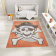 Red 2' 2 x 3' Whimsy Kids Rectangle Rug