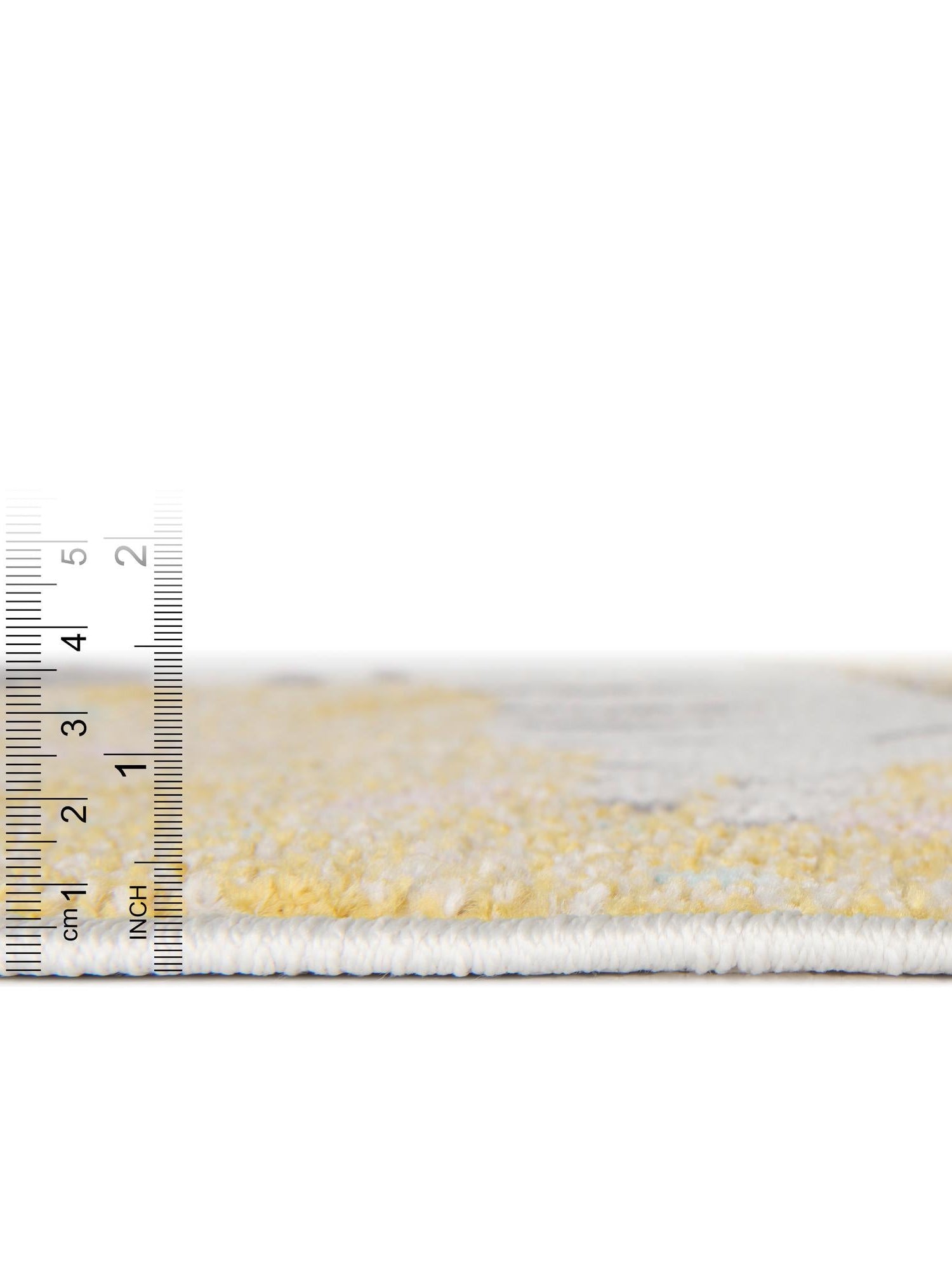 Ivory 5' 3 x 5' 3 Whimsy Kids Round Area Rug for Baby Nursery, Toddler Playroom,  Bedrooms Playful Fun Design Easy Clean Carpet for Sale at Rug Engine