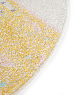 Ivory 8' x 8' Whimsy Kids Round Rug