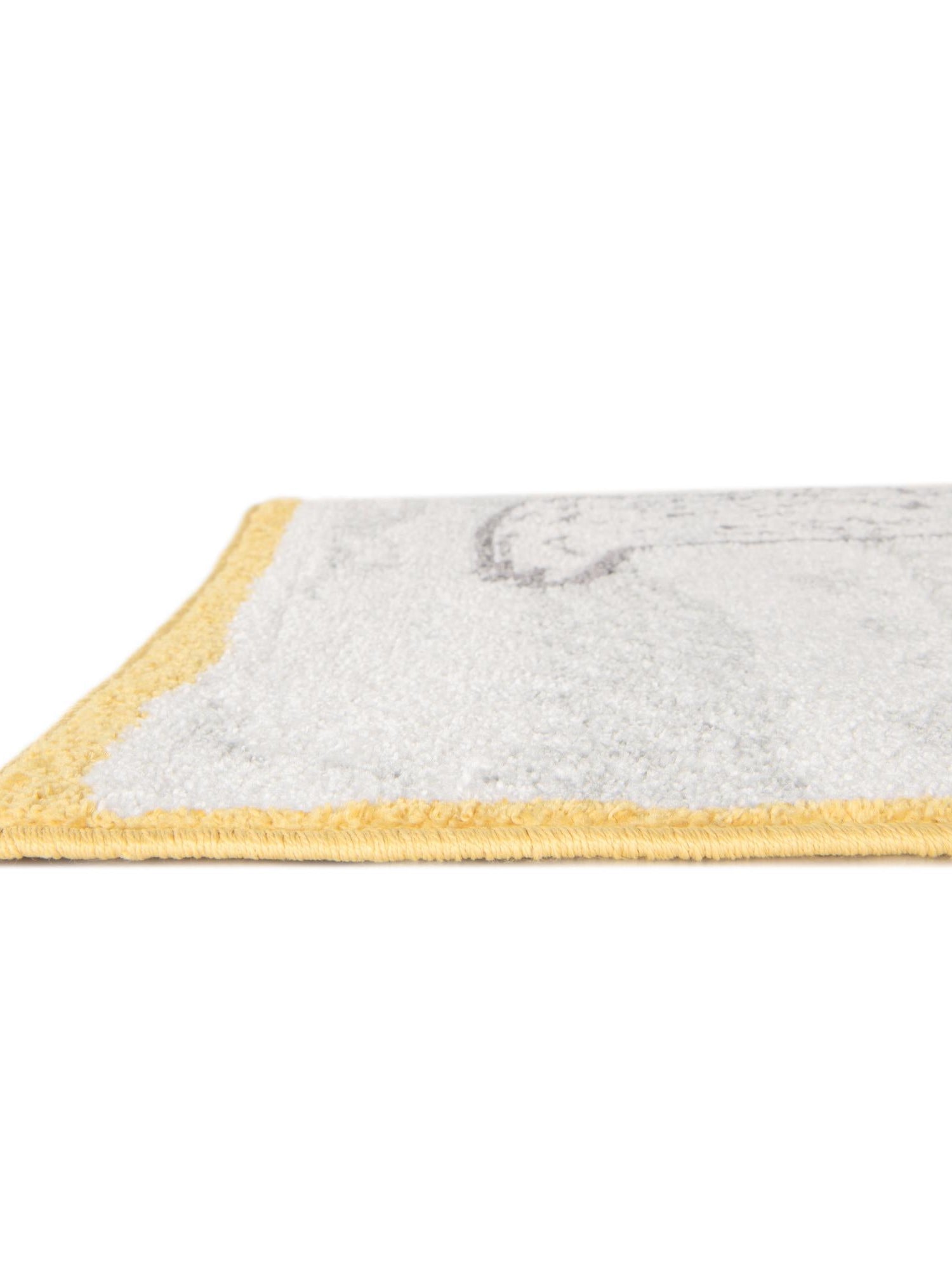 Ivory and Gray 3' 11 x 5' 11 Whimsy Kids Rectangle Area Rug for Baby Nursery, Toddler Playroom, Bedrooms