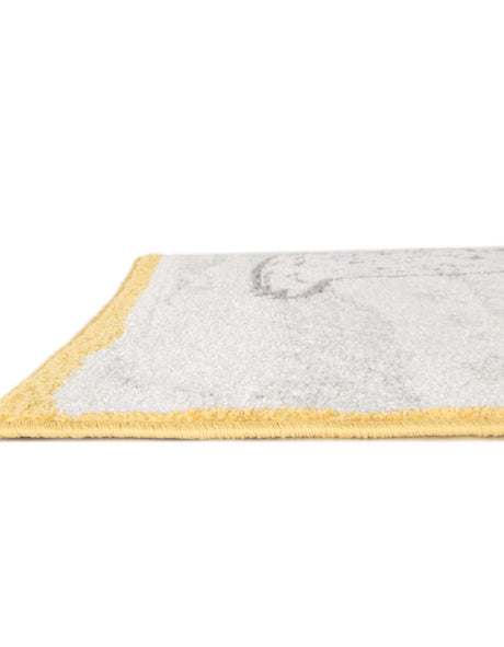 Ivory and Gray 2' 2 x 3' 11 Whimsy Kids Runner Area Rug for Baby Nursery, Toddler Playroom,  Bedrooms Playful Fun Design Easy Clean Carpet for Sale at Rug Engine