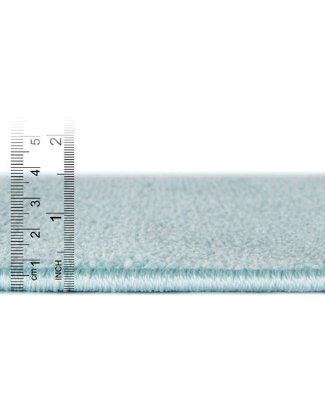 Teal 5' 3 x 5' 3 Whimsy Kids Round Area Rug for Baby Nursery, Toddler Playroom,  Bedrooms Playful Fun Design Easy Clean Carpet for Sale at Rug Engine