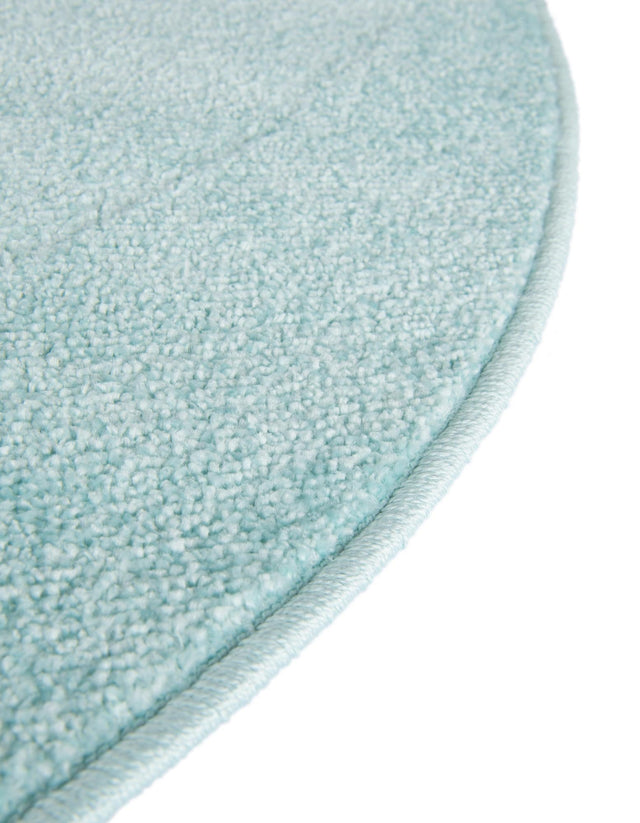 Teal 5' 3 x 5' 3 Whimsy Kids Round Rug