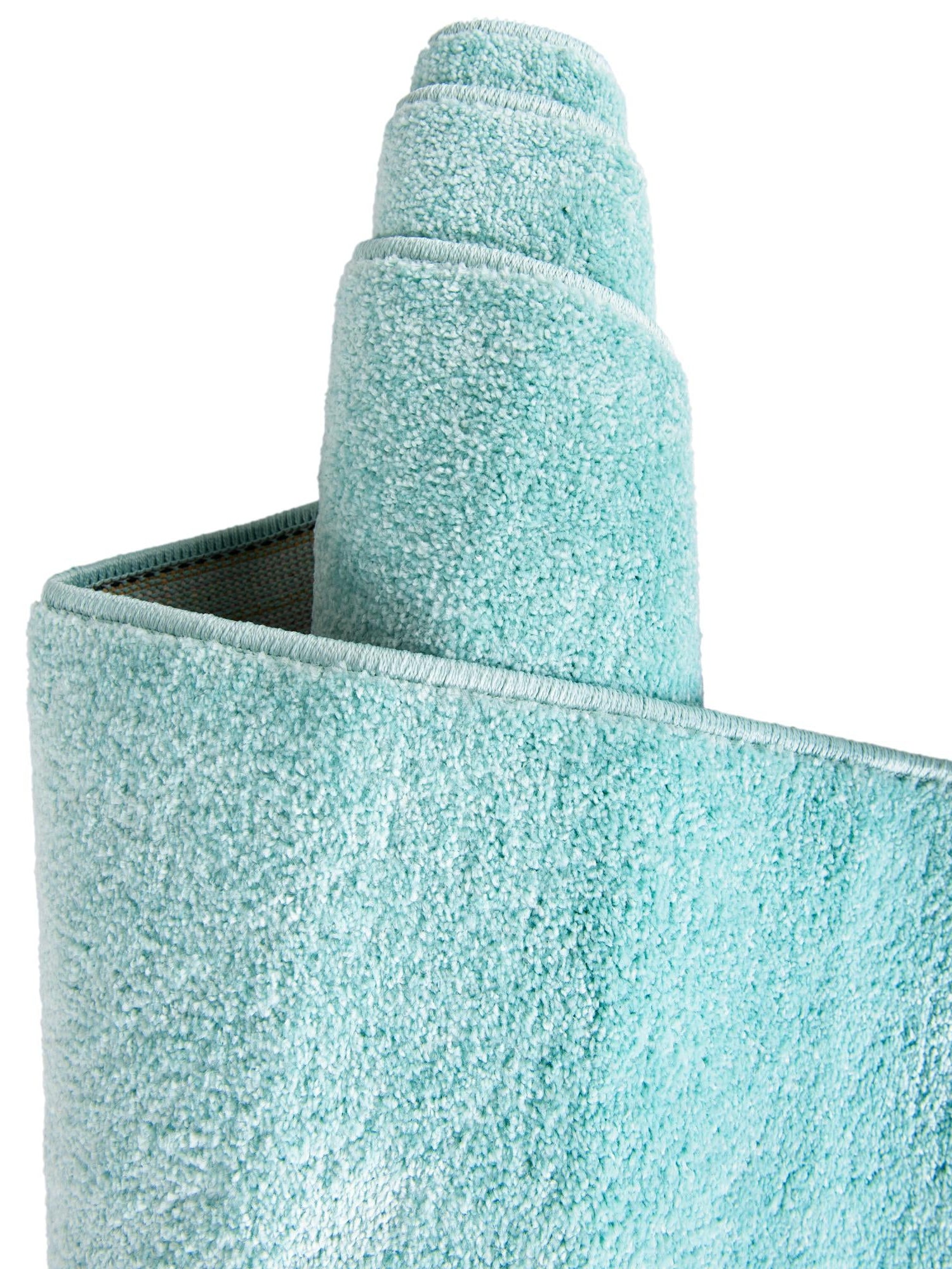 Teal 5' 3 x 5' 3 Whimsy Kids Round Area Rug for Baby Nursery, Toddler Playroom, Bedrooms