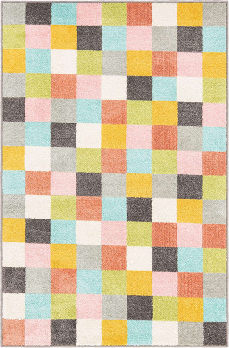 Multicolor 4' x 6' Whimsy Kids Rectangle Rug