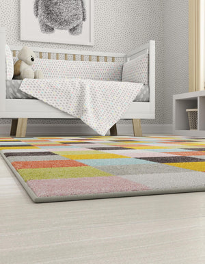 Multicolor 2' 2 x 3' Whimsy Kids Rectangle Rug